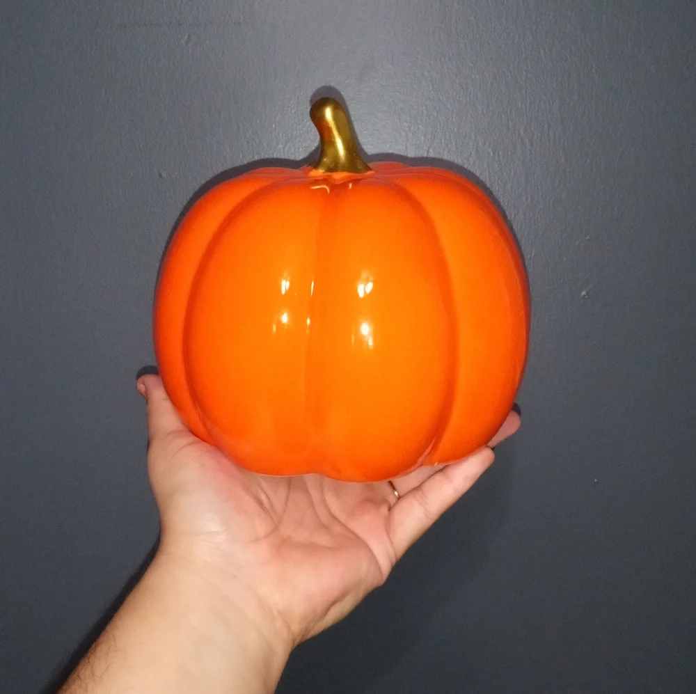 Happy Halloween Pumpkin Ceramic Home Decor - Picture 2 of 3